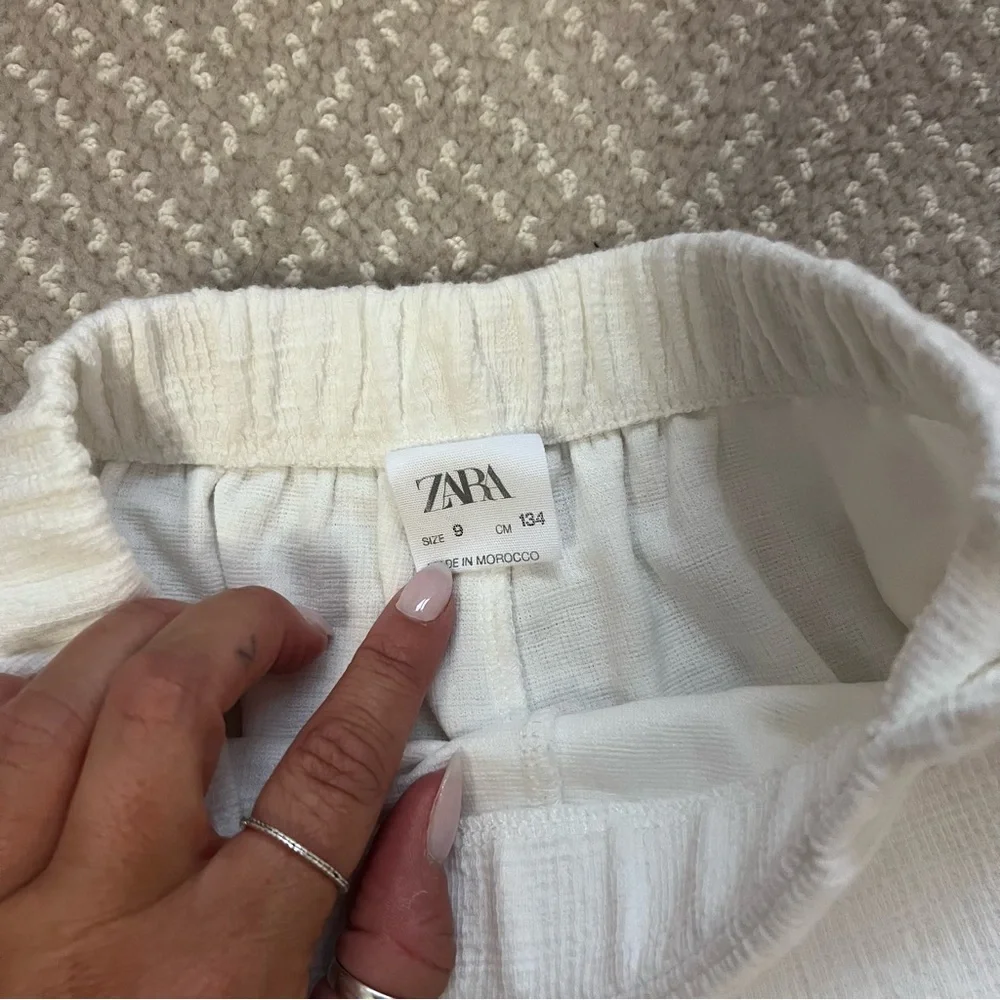 Zara Textured Flare Pants 7